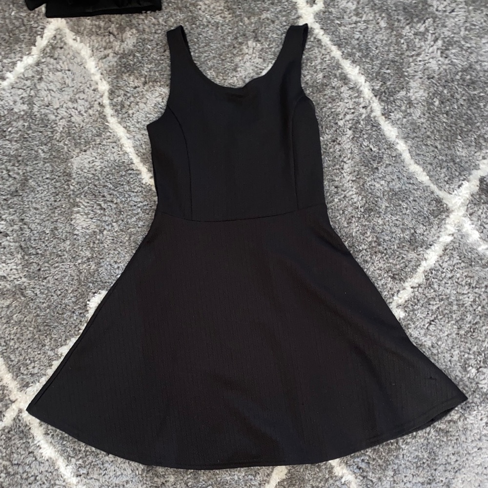 A black flowy dress